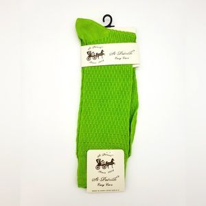 Men’s Lime Green Silky Dress Socks